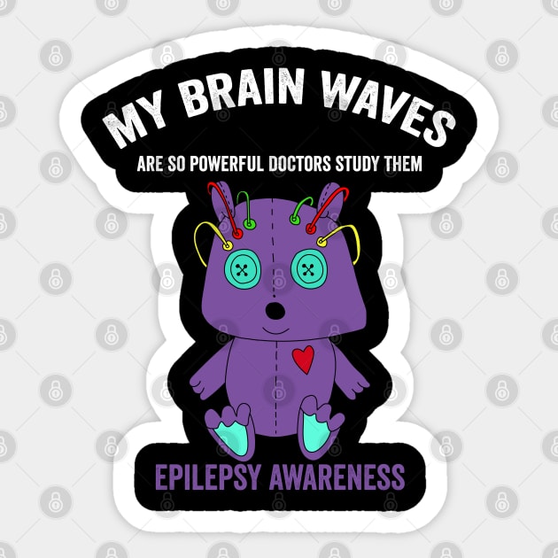 epilepsy awareness month - epilepsy warrior and epilepsy fighter support Sticker by Merchpasha1